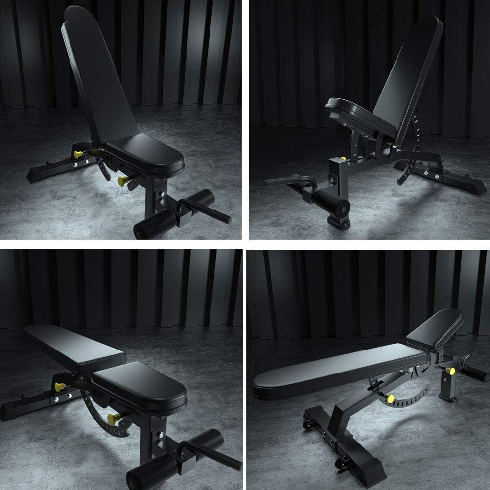 Adjustable Strength Training Bench Press Home Full Body Workout Foldable Weight Benches Gym Multi-functional Fitness Dumbbell Chair