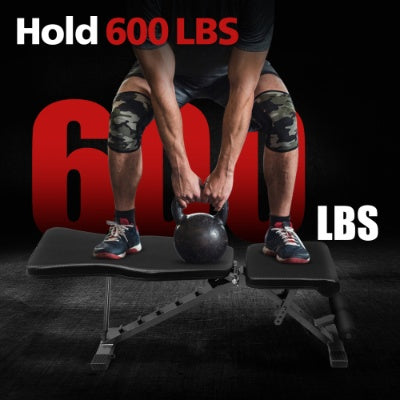 Weight Bench For Full Body Workout, Adjustable Strength Training Sit-up Chair, Multi-Purpose Foldable Incline Decline Bench